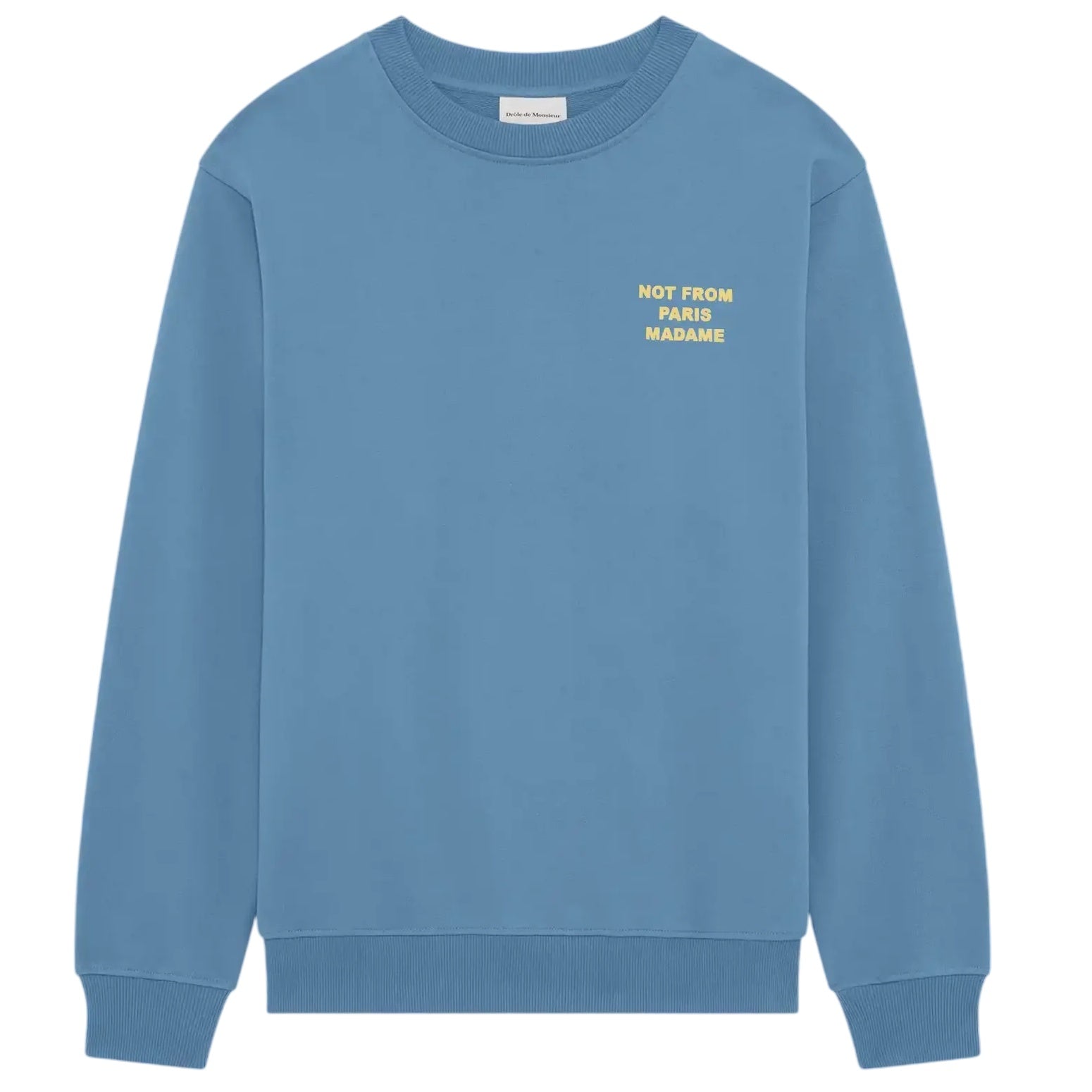 Drôle De Monsieur Slogan Sweater Blauw