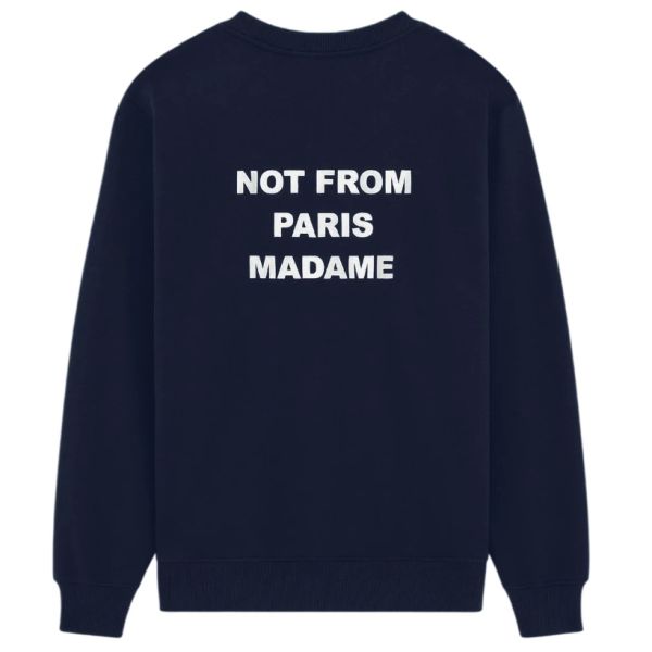 Drôle De Monsieur Slogan Sweater Navy