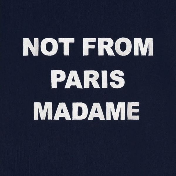 Drôle De Monsieur Slogan Sweater Navy