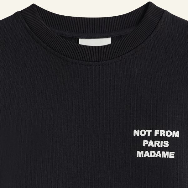 Drôle De Monsieur Slogan Sweater Zwart
