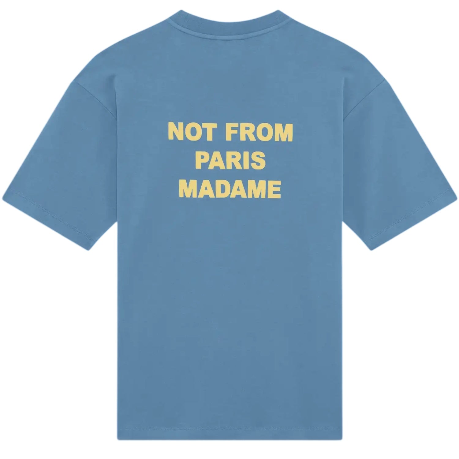 Drôle De Monsieur Slogan T-shirt Blauw