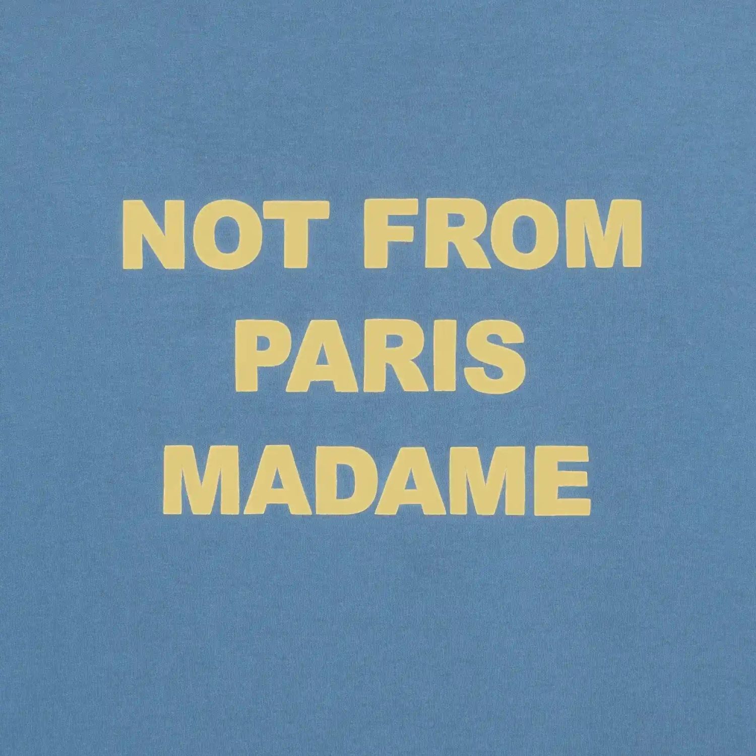 Drôle De Monsieur Slogan T-shirt Blauw
