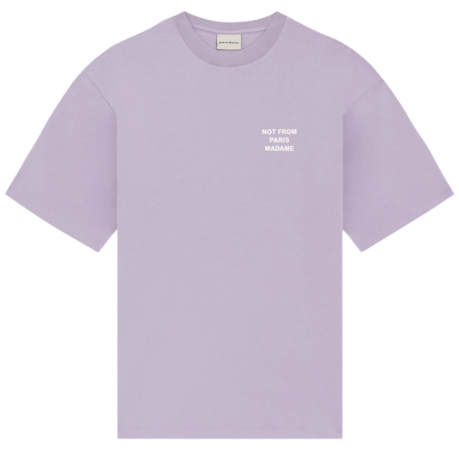 Drôle De Monsieur Slogan T-shirt Paars