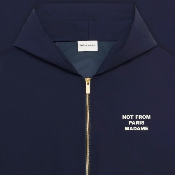 Drôle De Monsieur Slogan Vest Navy
