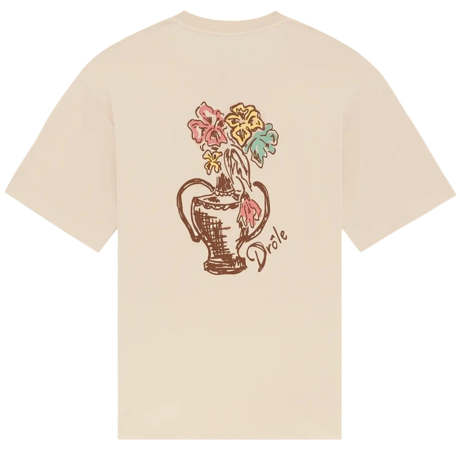 Drôle De Monsieur Vase Havana T-shirt Beige