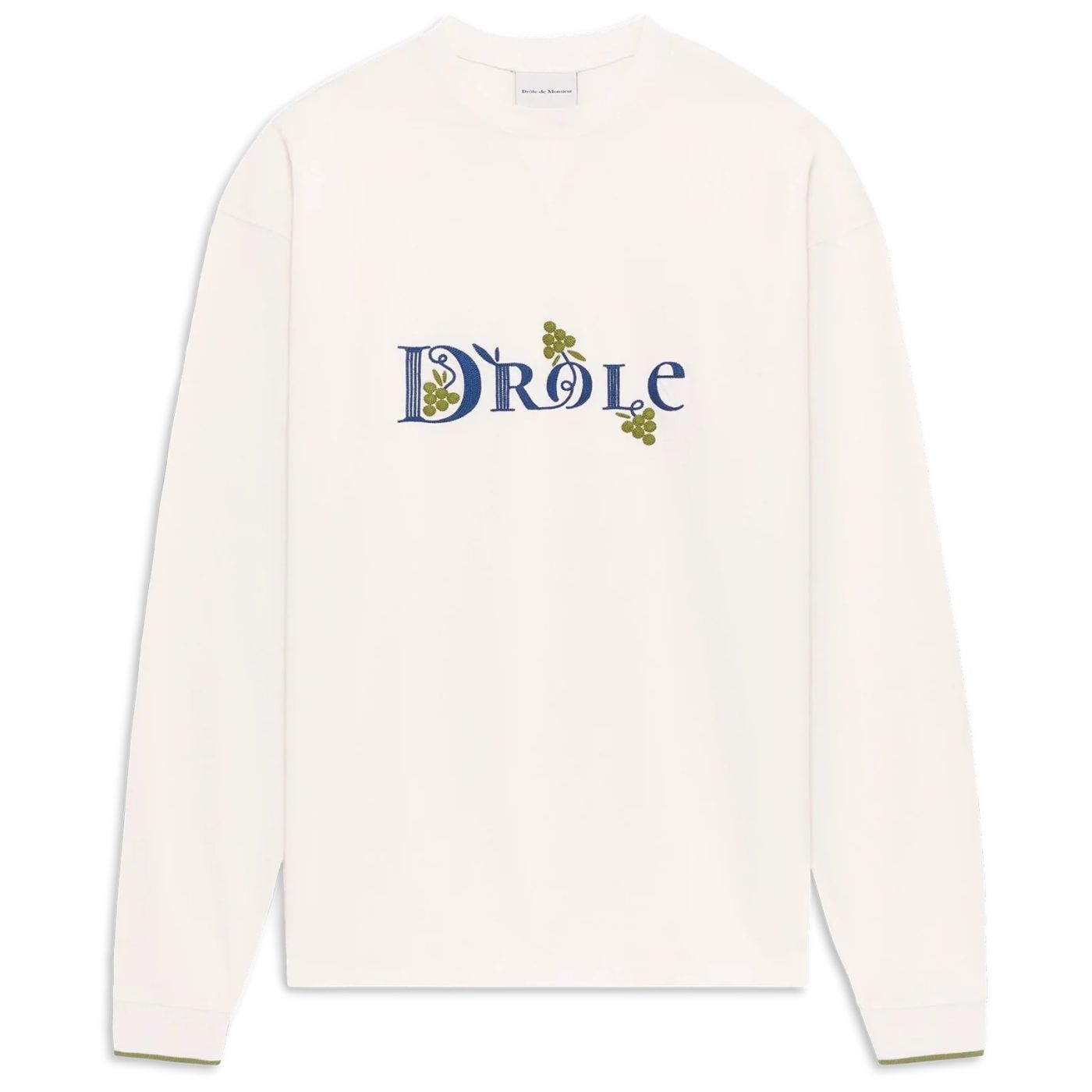 Drôle De Monsieur Drôle Heritage Longsleeve T-shirt Off White
