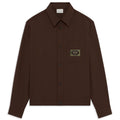 Drôle De Monsieur Elasticated Hem Overhemd Bruin