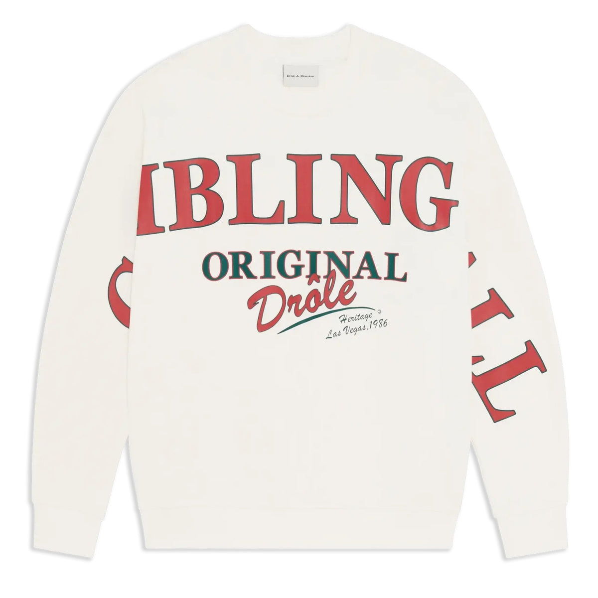 Drôle De Monsieur Gambling Hall Sweater Off White