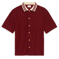 Drôle De Monsieur Monogram Overhemd Bordeaux