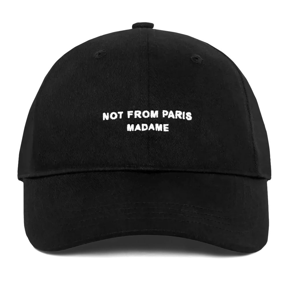 Drôle De Monsieur Slogan Cap Zwart