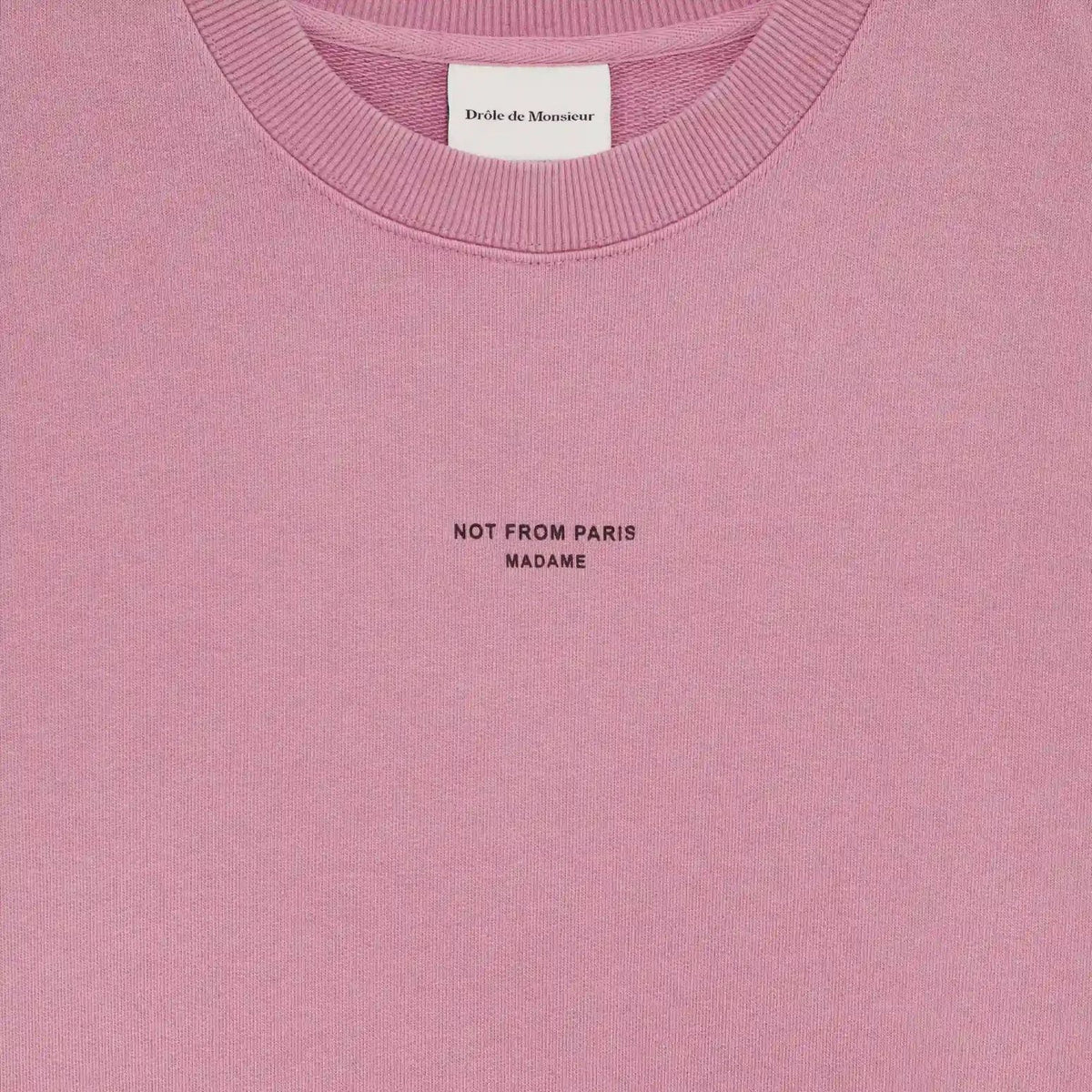 Drôle De Monsieur Slogan Classique Sweater Roze