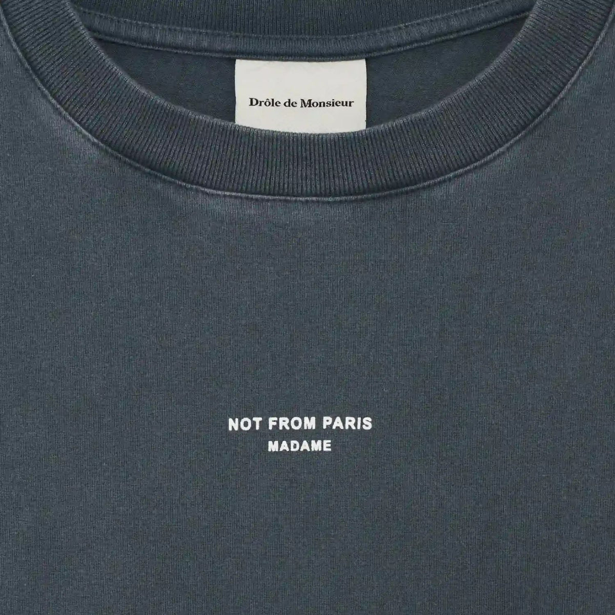 Drôle De Monsieur Slogan Classique T-shirt Antraciet