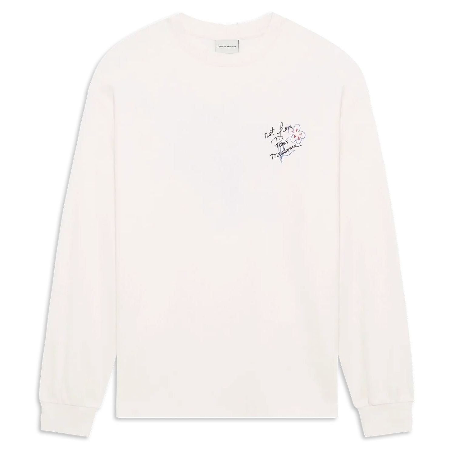 Drôle De Monsieur Slogan Esquisse Longsleeve T-shirt Off White