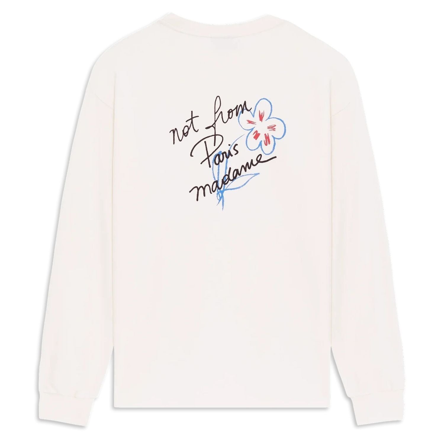 Drôle De Monsieur Slogan Esquisse Longsleeve T-shirt Off White
