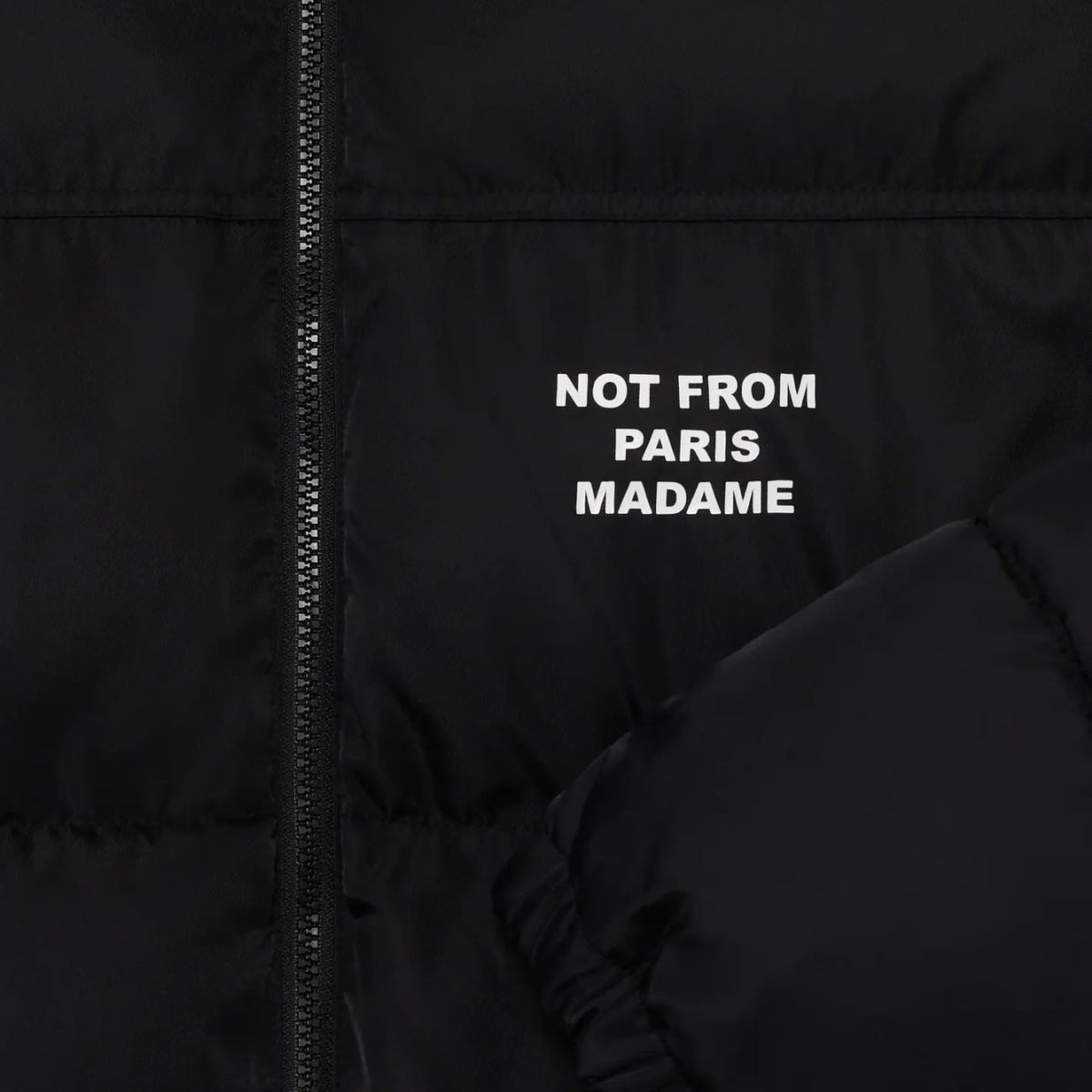 Drôle De Monsieur Slogan Puffer Zwart