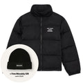 Drôle De Monsieur Slogan Puffer Zwart