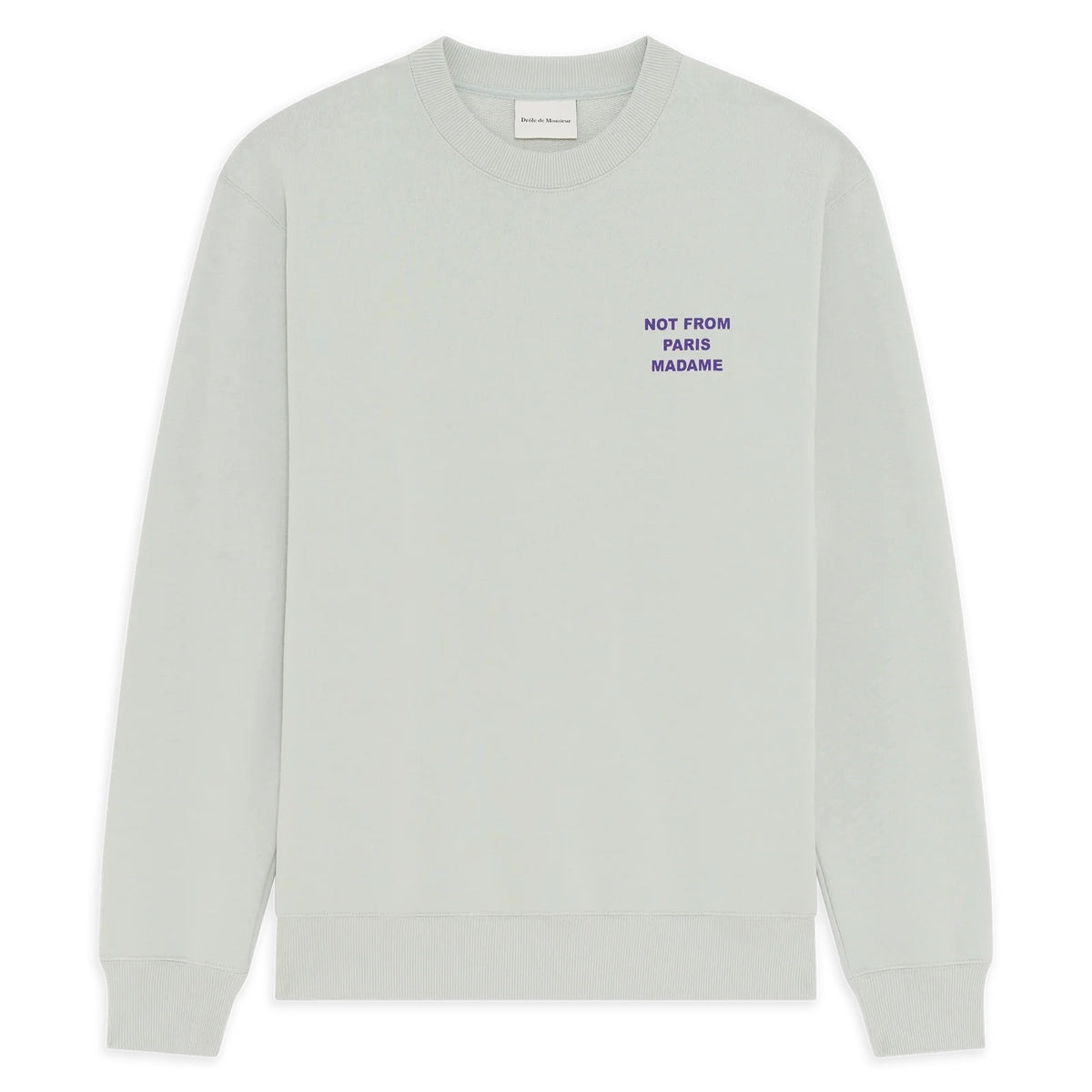Drôle De Monsieur Slogan Sweater Grijs