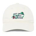 Drôle De Monsieur Vine Embroidered Slogan Cap Off White