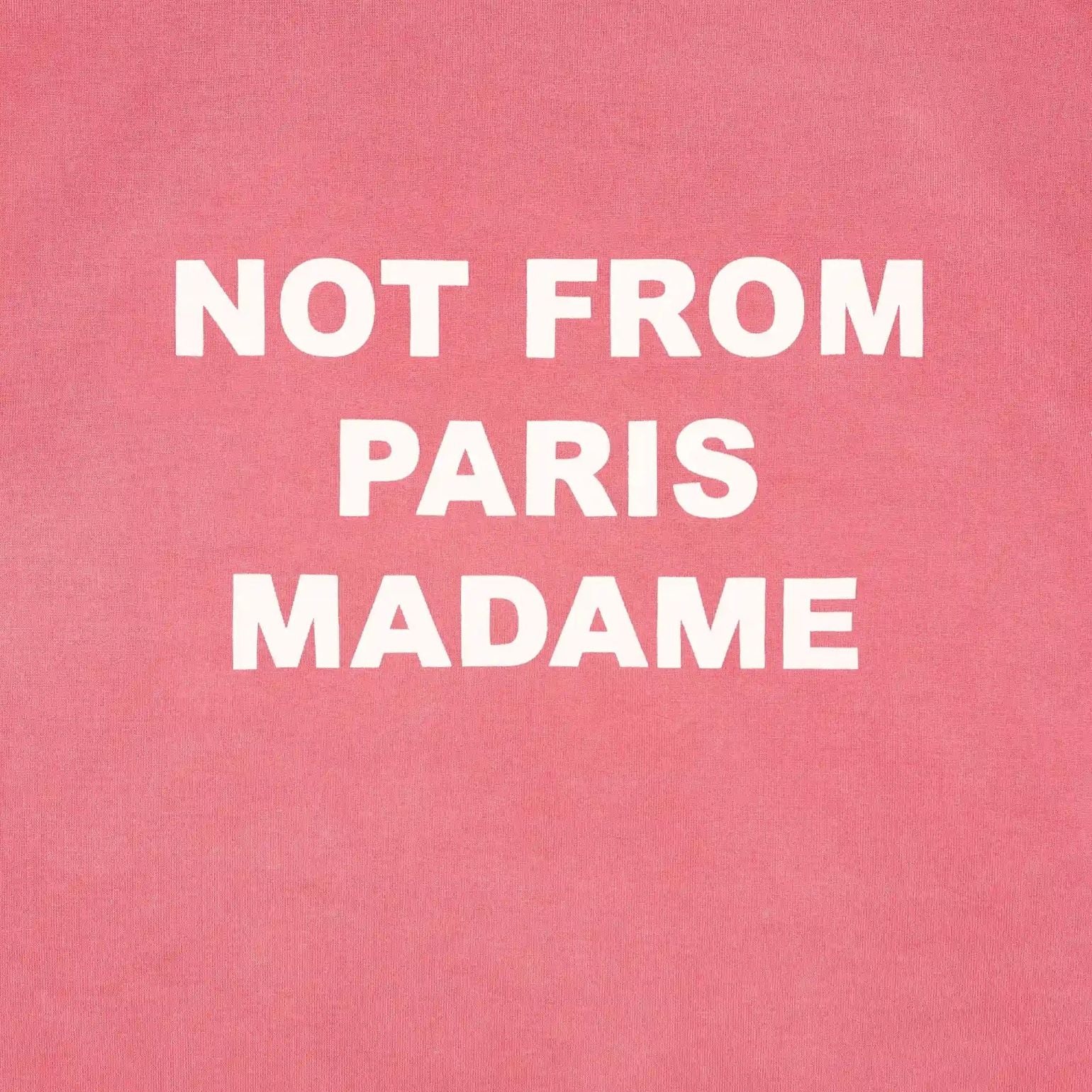 Drôle De Monsieur Washed Slogan Longsleeve T-shirt Roze