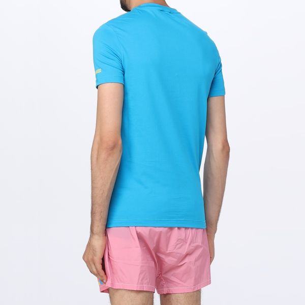 Dsquared2 Basic Logo T-shirt Blauw