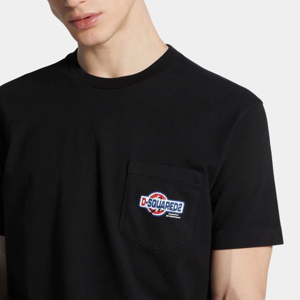 Dsquared2 Cool Fit Pocket T-shirt Zwart