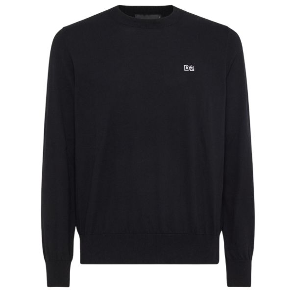 Dsquared2 D2 Cotton Sweater Zwart