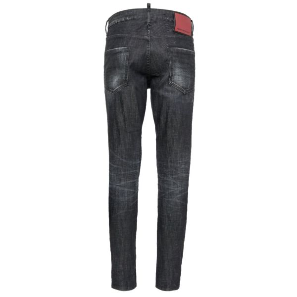 Dsquared2 Washed Distressed Jeans Zwart
