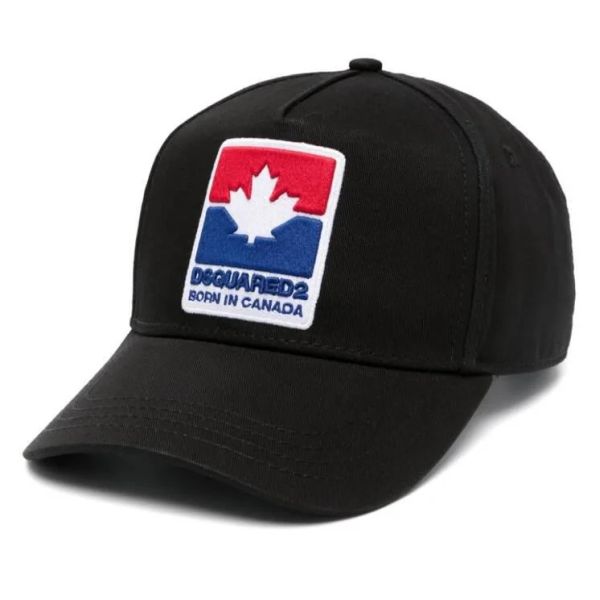 Dsquared2 Leaf Patch Cap Zwart