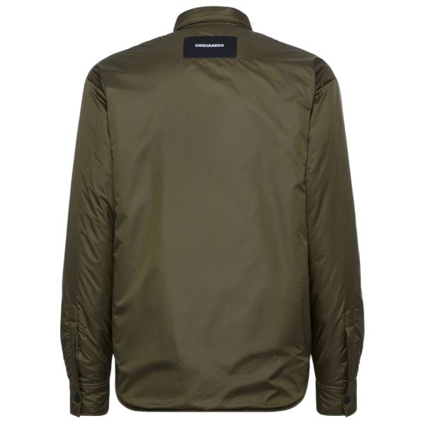 Dsquared2 Light Puffer Shirt Jack Donker Groen
