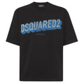 Dsquared2 Loose Fit 3D T-shirt Zwart