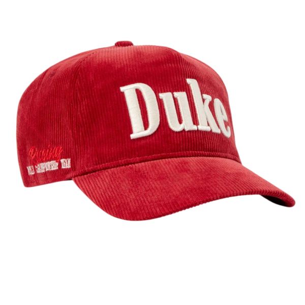 Duke + Dexter Duke Corduroy Cap Rood