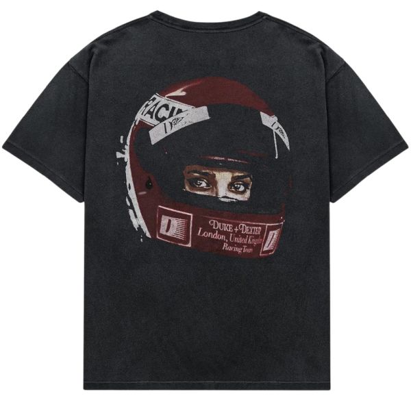 Duke + Dexter Helmet Washed T-shirt Zwart
