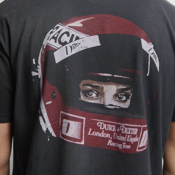 Duke + Dexter Helmet Washed T-shirt Zwart
