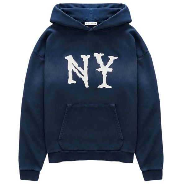 Duke + Dexter NY Embroidered Hoodie Navy