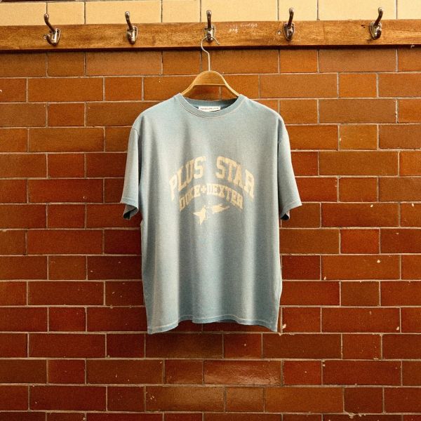 Duke + Dexter Plus Star Washed T-shirt Navy