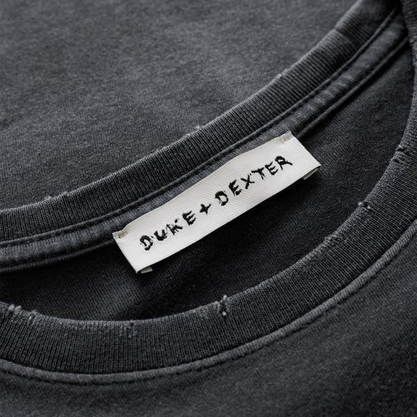 Duke + Dexter Plus Star Washed T-shirt Zwart