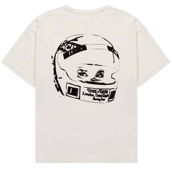 Duke + Dexter Sketch Helmet T-shirt Wit