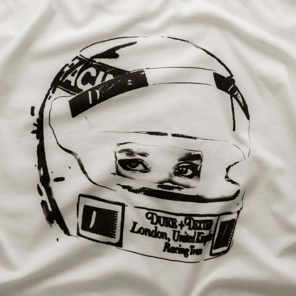 Duke + Dexter Sketch Helmet T-shirt Wit