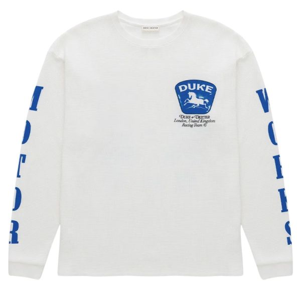 Duke + Dexter Sponsors Waffle Longsleeve T-shirt Wit