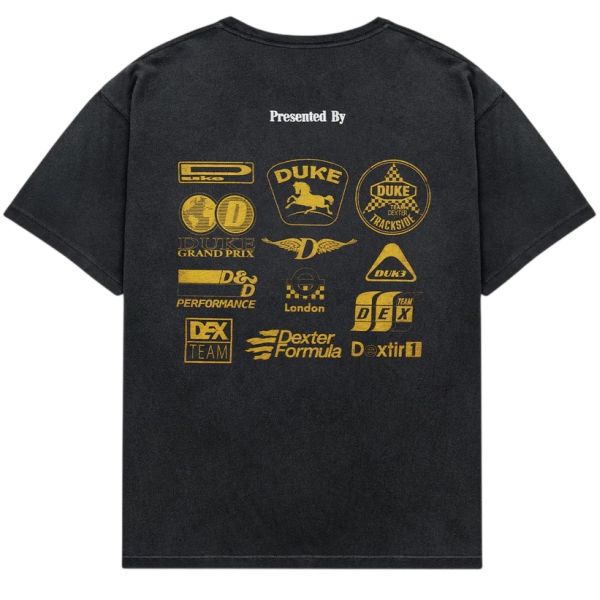 Duke + Dexter Sponsors Washed T-shirt Zwart