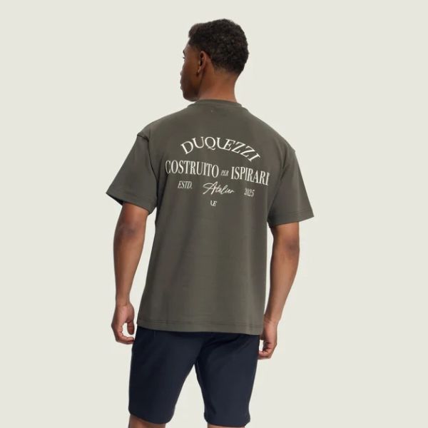 Duquezzi Costruito T-shirt Donker Groen