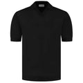 Duquezzi Merino Buttonless Polo Zwart
