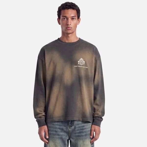 Don’t Waste Culture Fade Longsleeve T-shirt Grijs