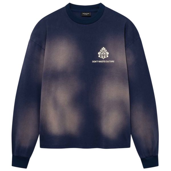 Don’t Waste Culture Fade Longsleeve T-shirt Navy