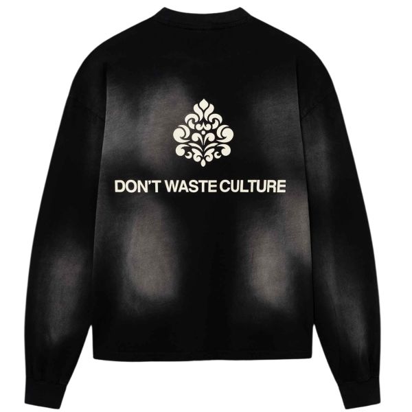 Don’t Waste Culture Fade Longsleeve T-shirt Zwart
