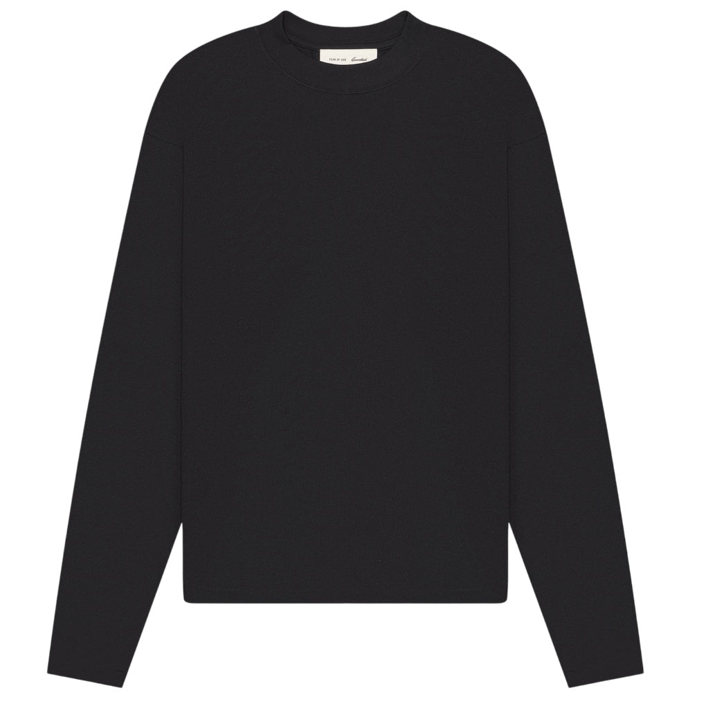 Fear Of God Essentials Signature Longsleeve T-shirt Zwart