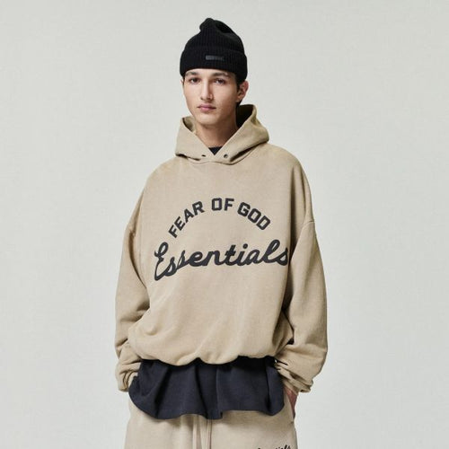 Fear Of God Essentials Training 90's Hoodie Beige