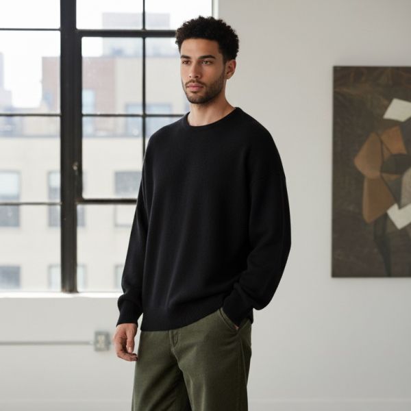 Fear Of God Fine Knit Sweater Zwart