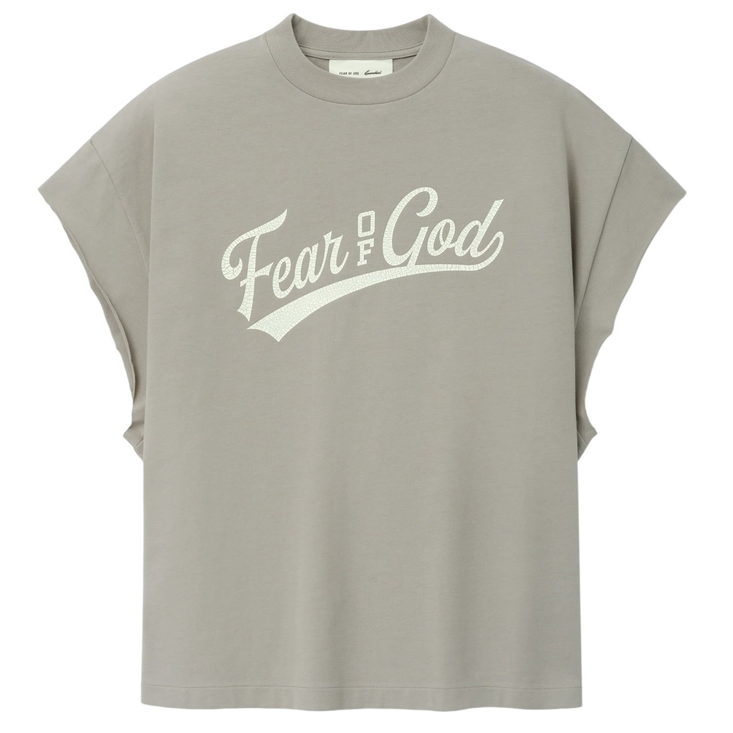 Fear Of God Essentials Cut Off 90's T-shirt Grijs