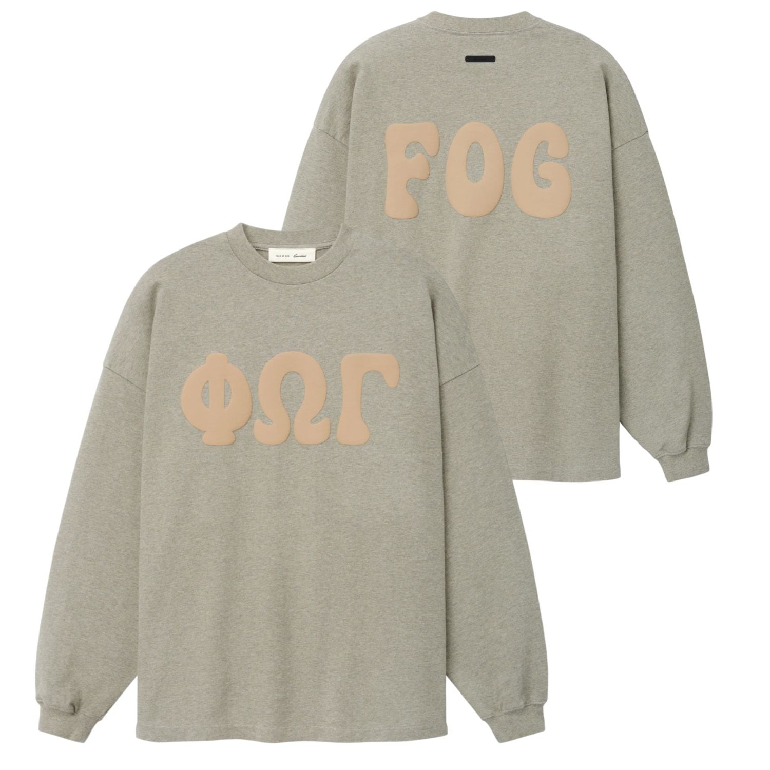 Fear Of God Essentials Merch Washed Longsleeve T-shirt Grijs